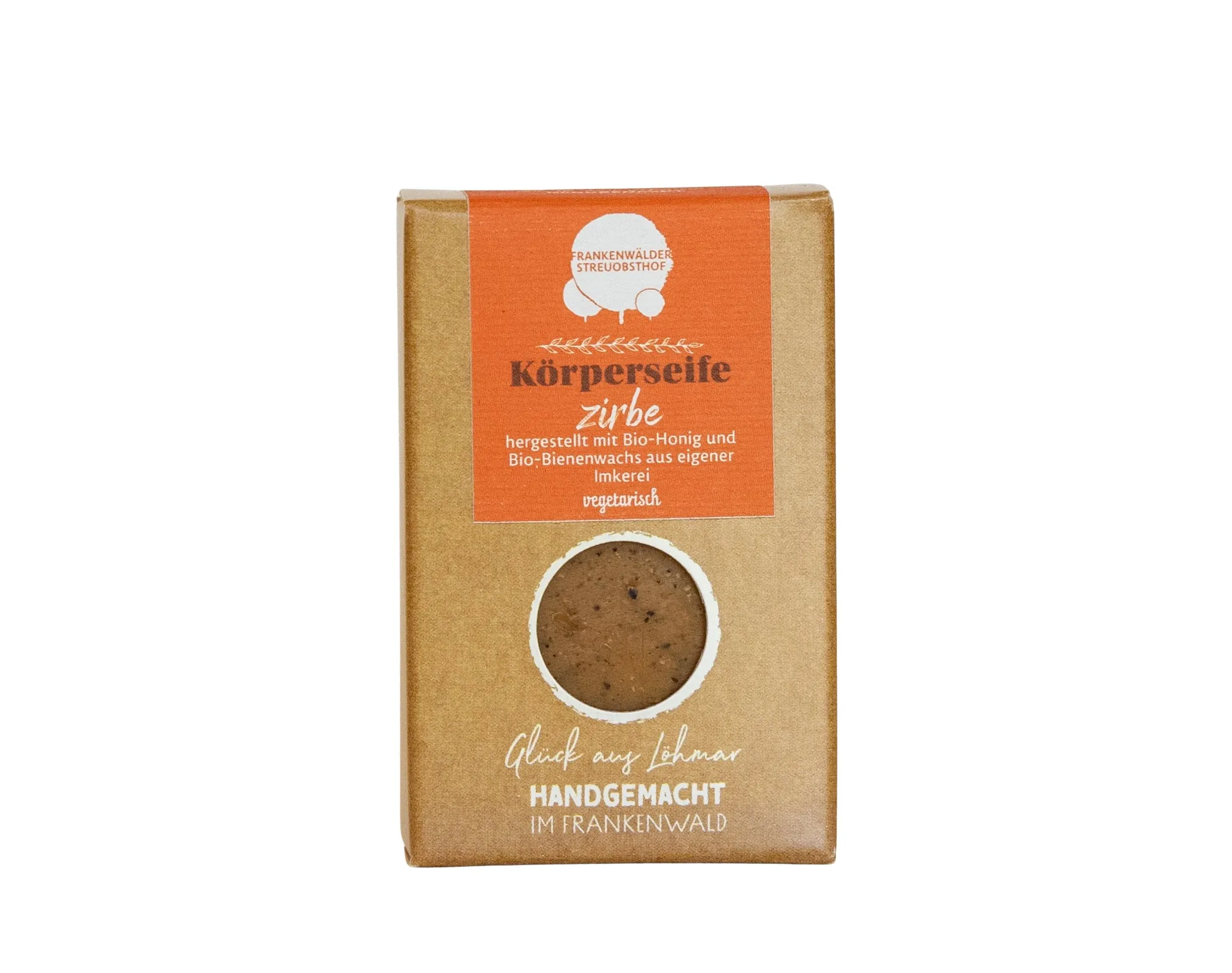 Körperseife Zirbe mit Peeling vegetarisch